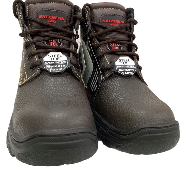 Skechers Work Steel Toe Boots Memory Foam Size 8.5 NWT Workwear Safety - Picture 13 of 13